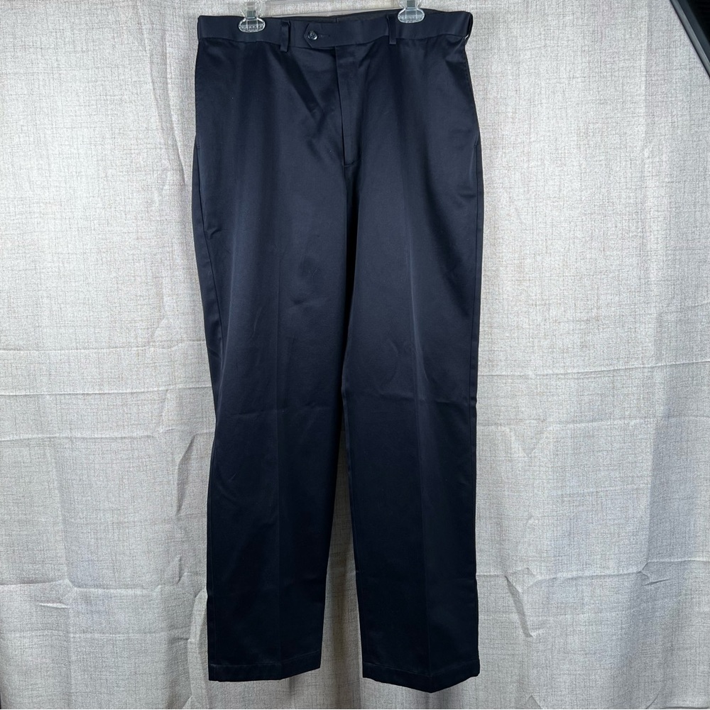 Savane Dress Pants Navy Blue men's 36/32‎ 100% Cotton